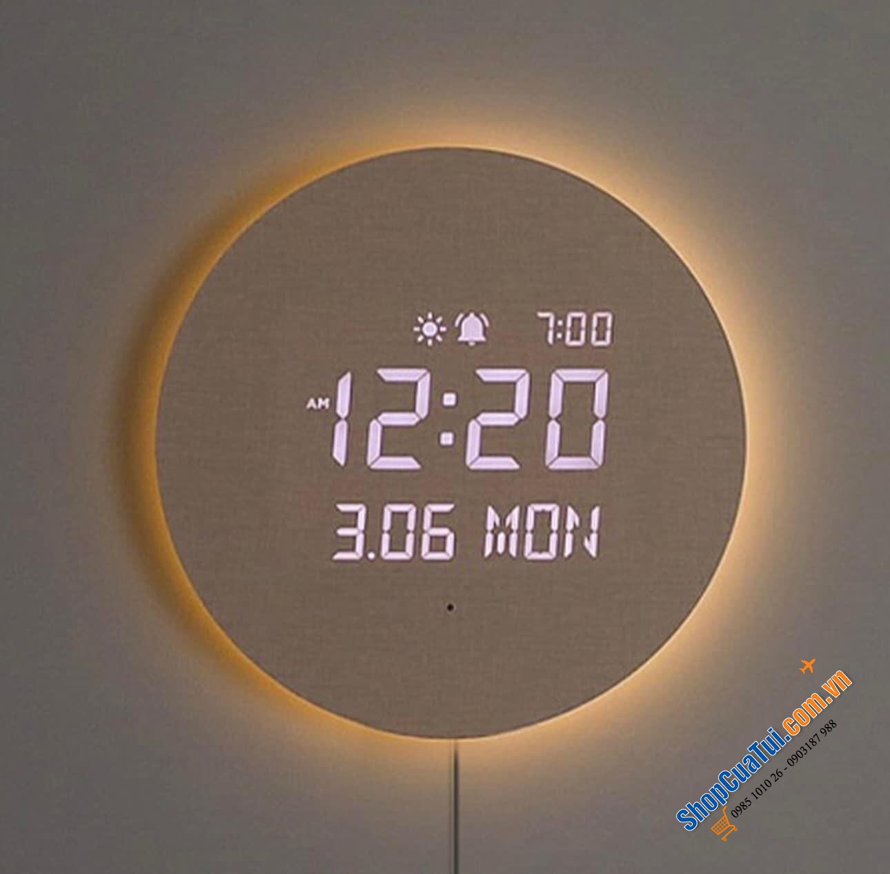 Đồng hồ treo tường LED MOOAS tròn hoặc vuông