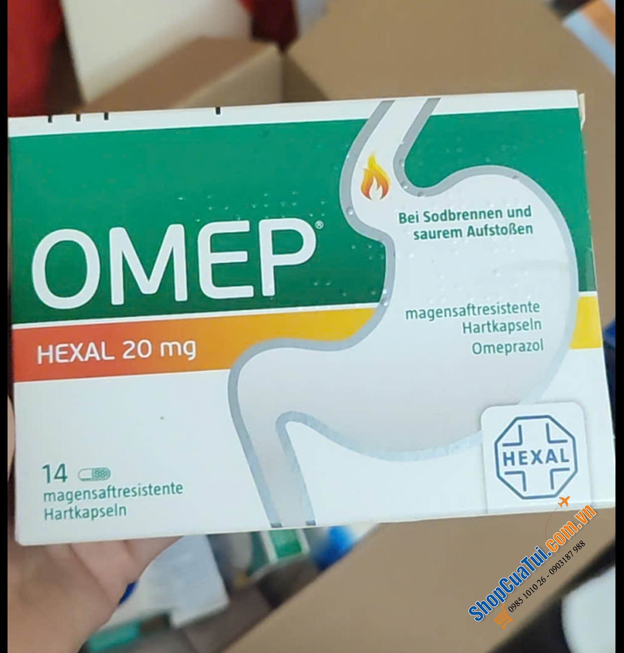 THUỐC ĐẶC TRỊ DẠ DÀY CỦA ĐỨC OMEP  HEXAL.