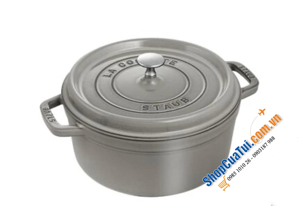 NỒI GANG STAUB XÁM 16CM.