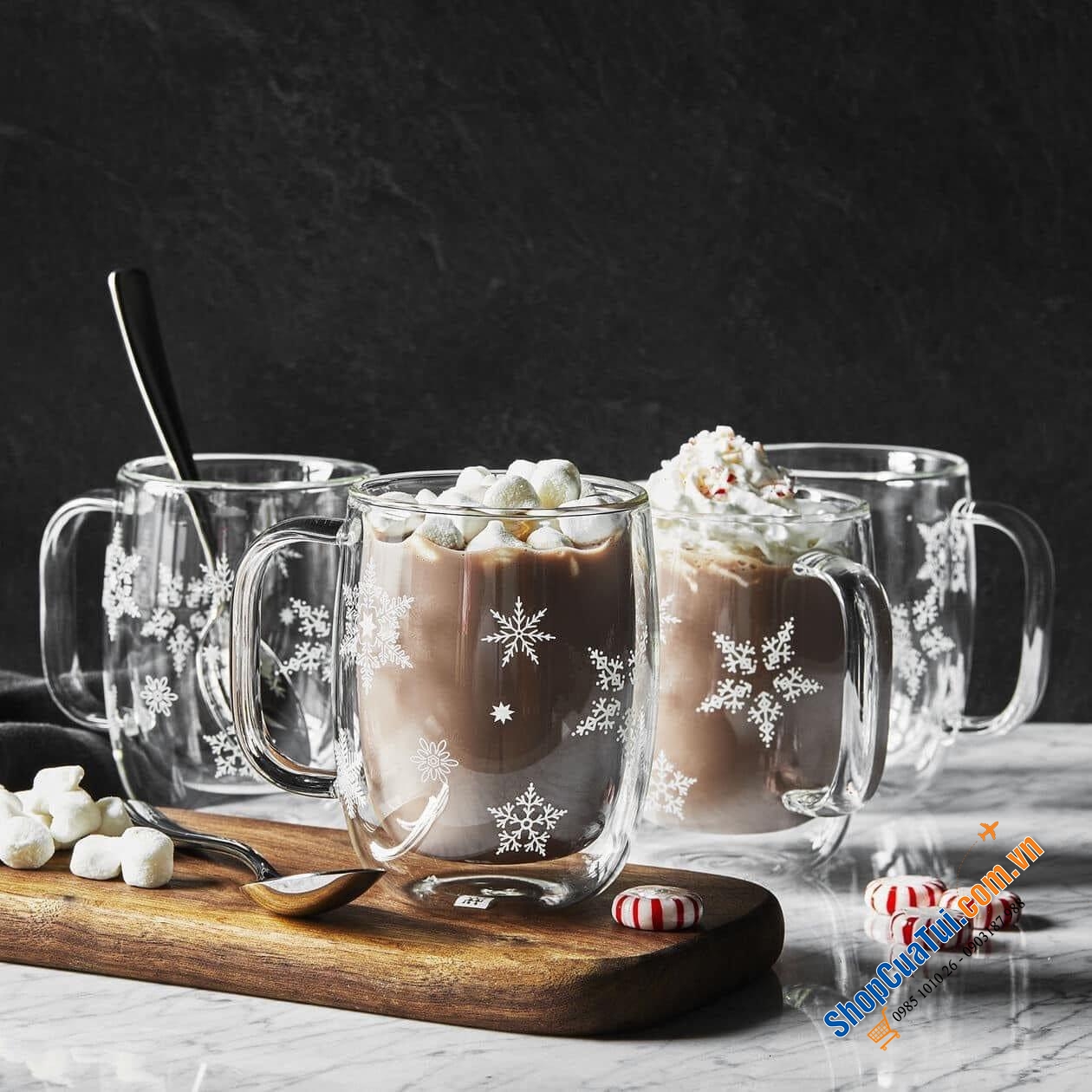SET 2 CỐC CÓ QUAI ZWILLING 355ml phiên bản Giáng sinh - Cốc 2 thành Noel