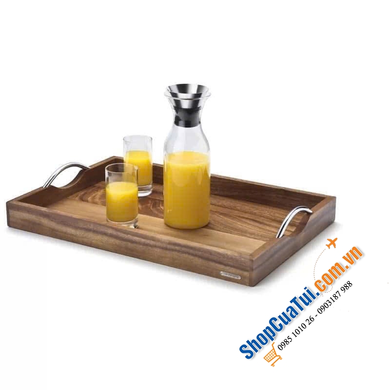 KHAY GỖ CHỮ NHẬT DECOR SIÊU ĐẸP 53 x 5 x 36 cm