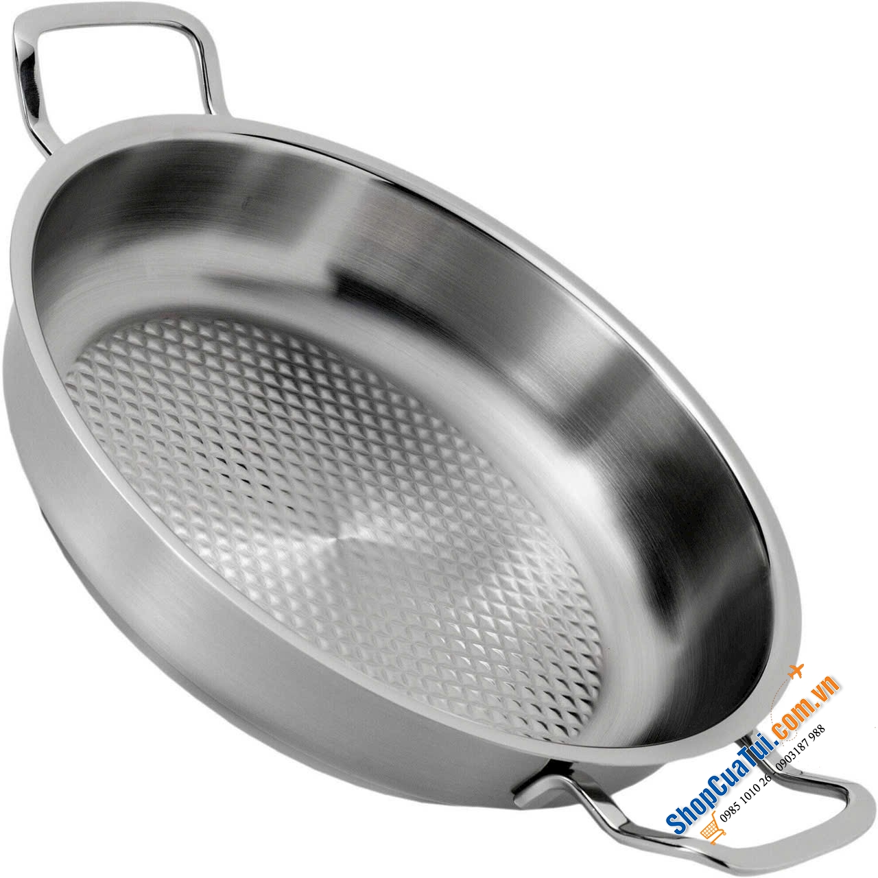 Chảo 2 quai Fissler Profi Original Collection 24cm - 28cm. Made in Germany