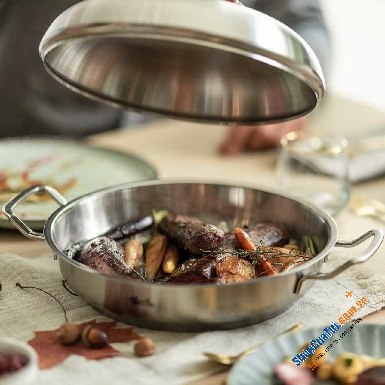 Chảo 2 quai Fissler Profi Original Collection 24cm - 28cm. Made in Germany