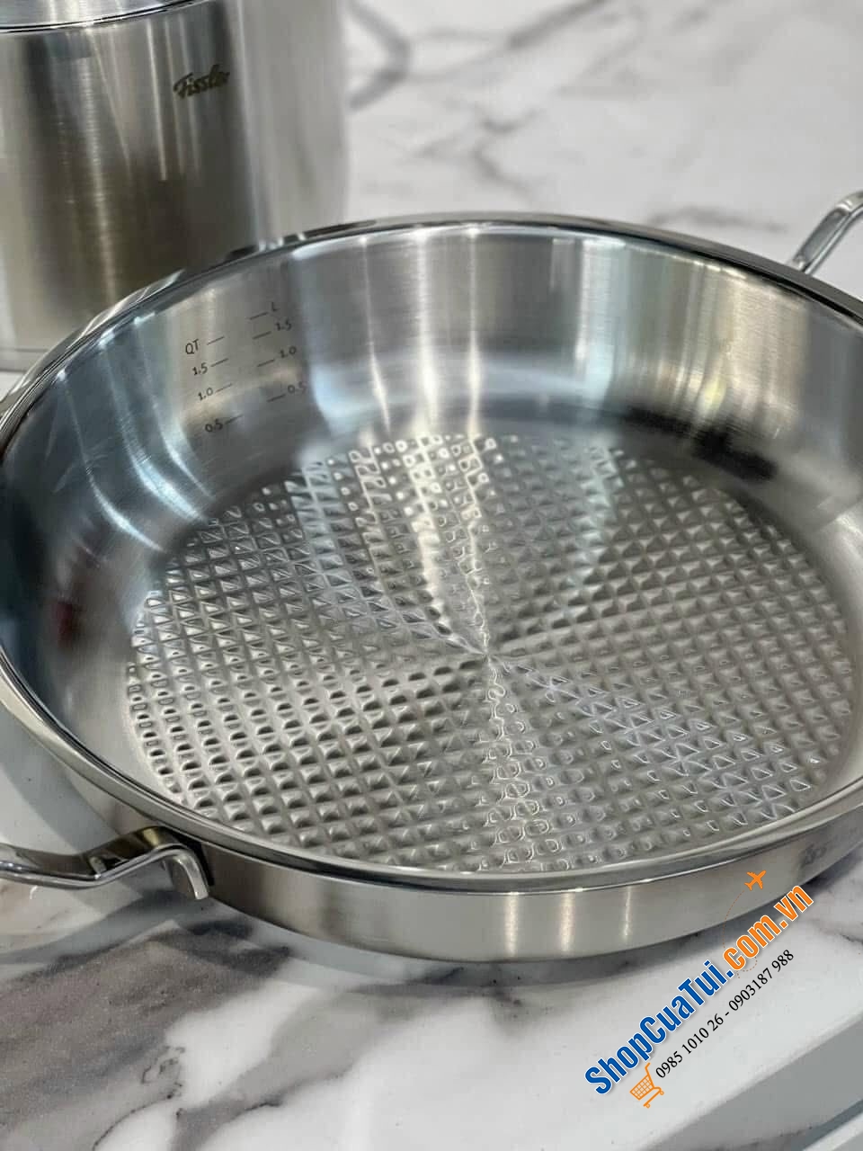Chảo 2 quai Fissler Profi Original Collection 24cm - 28cm. Made in Germany
