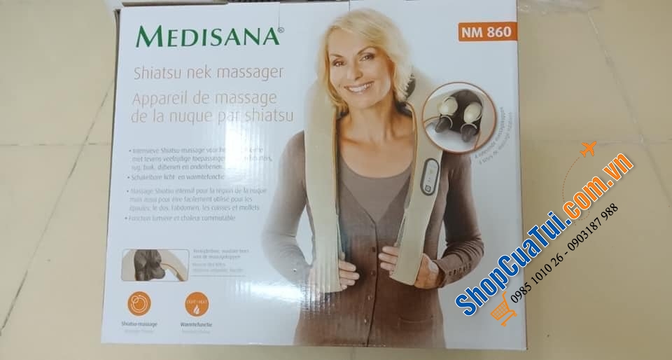 Máy massage cổ vai gáy Medisana Shiatsu NM860 của Đức