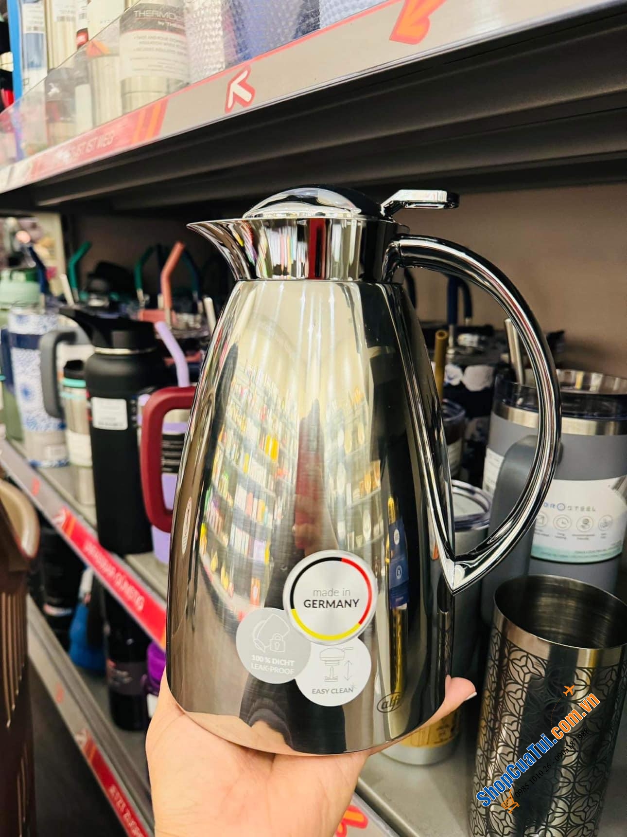 BÌNH GIỮ NHIỆT ALFI GUSTO 0,65L MÀU INOX - Made in Germany.