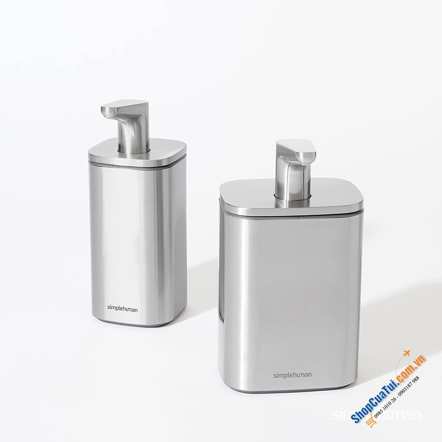 CHIẾT XÀ PHÒNG FULL INOX SIMPLEHUMAN siêu sang.