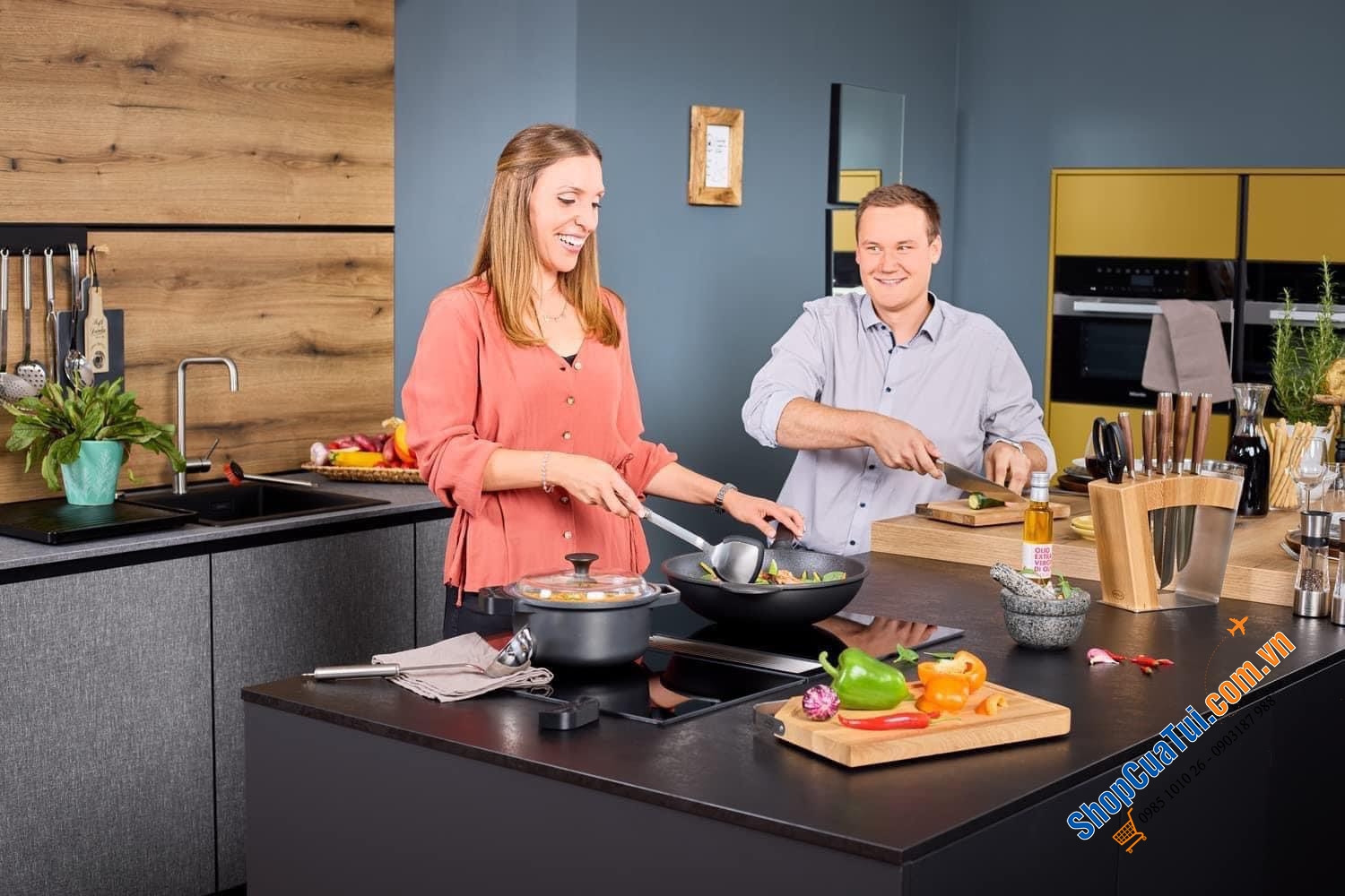 Dụng cụ mài dao 3 rãnh Rosle 15045 - mài sắc các dao kể cả các dao cùn, hoen rỉ