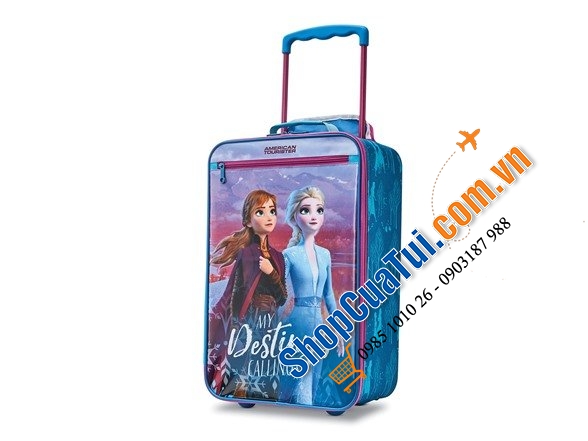 Vali Du lịch American Disney Frozen Softside - Valy hành lý thẳng đứng Disney Softside dành cho trẻ em của American Tourister