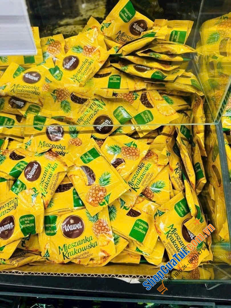 KẸO BALAN MIX VỊ trọng lượng 1kg - Túi xinh xắn thích hợp làm quà tết biếu tặng