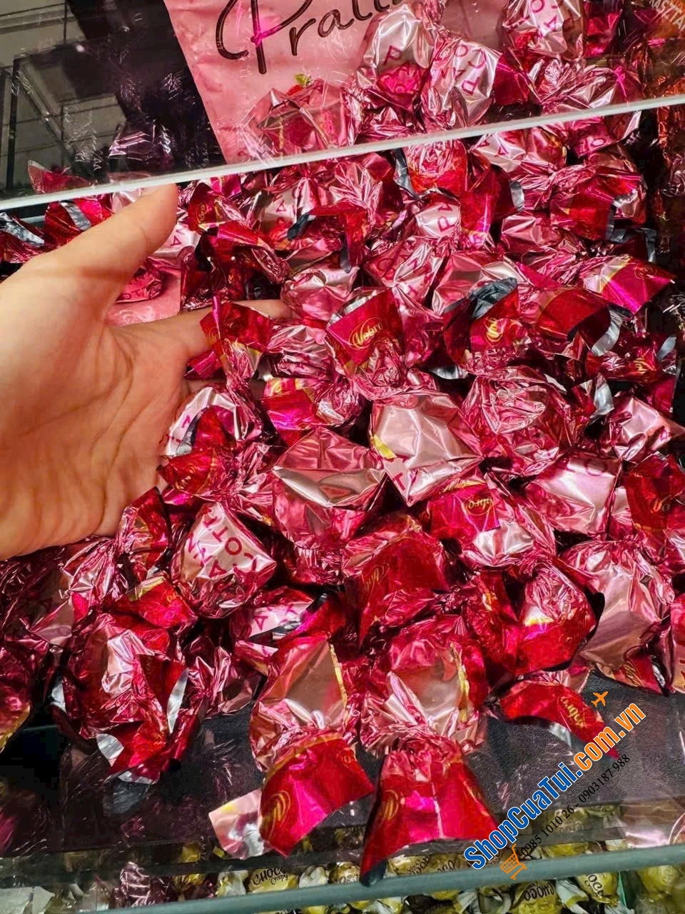 KẸO BALAN MIX VỊ trọng lượng 1kg - Túi xinh xắn thích hợp làm quà tết biếu tặng