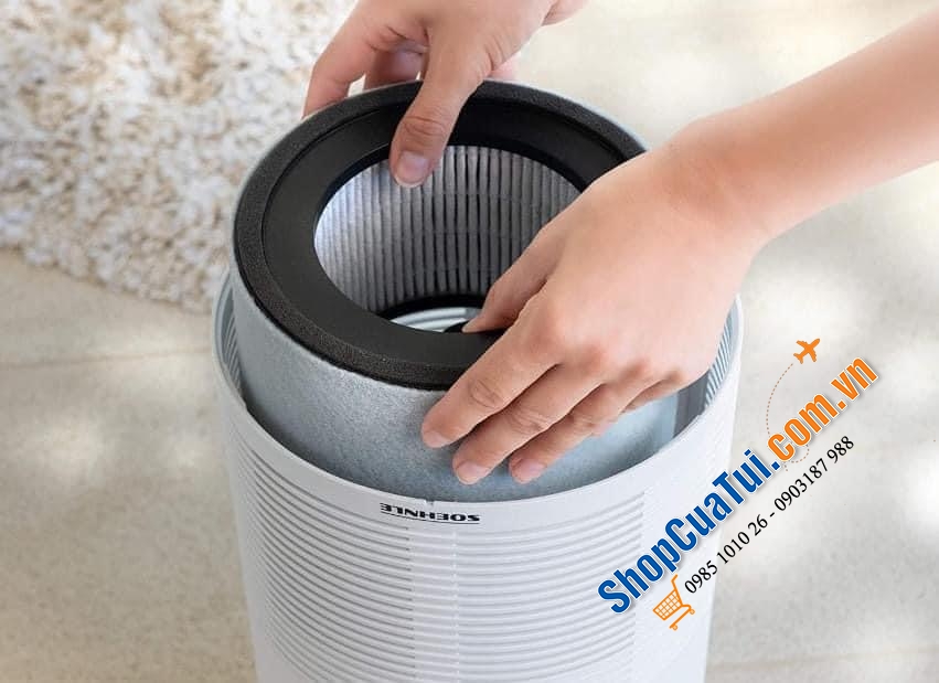 Máy lọc không khí SOEHNLE AirFresh Clean 400 - nội địa Đức của hãng SOEHNLE (hãng lâu đời có lịch sử 150 năm) dành cho phòng lên tới 38m2