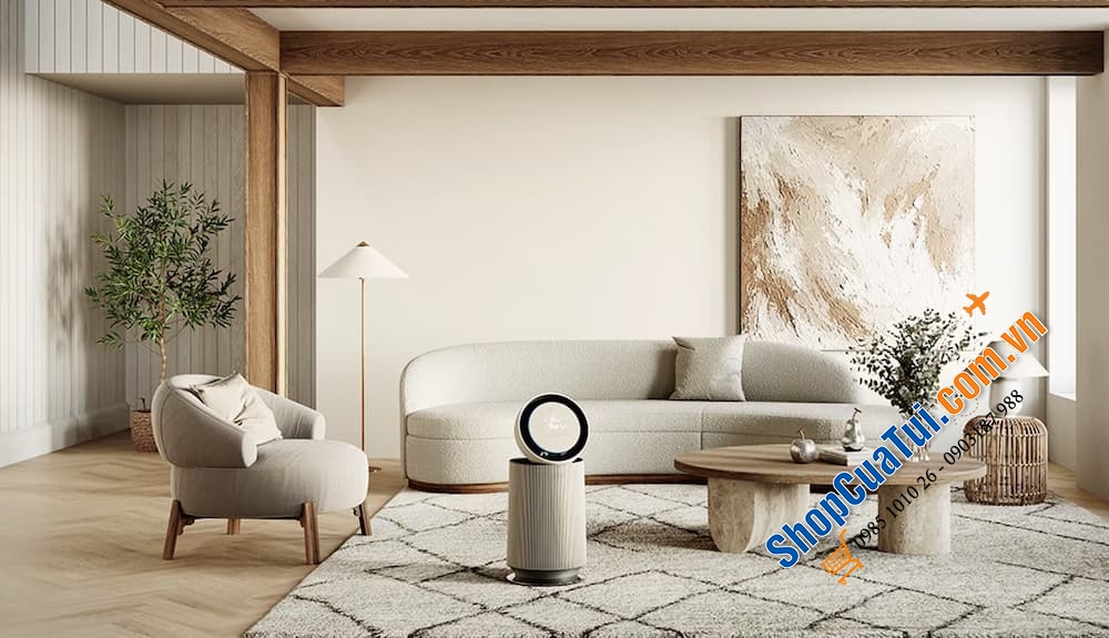 Lọc không khí LG 1 tầng Alpha AS65GDBY0 - Máy lọc không khí LG thiết kế sang trọng, diện tích lọc khí lớn lên đến 61,2 m²
