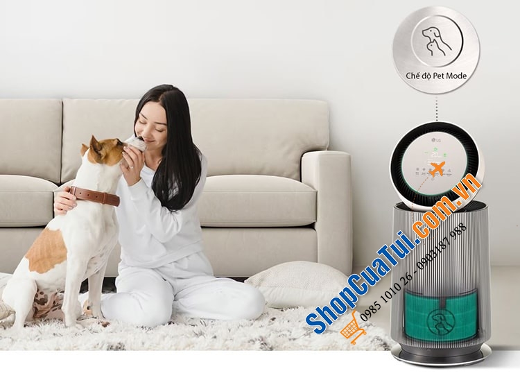 Lọc không khí LG 1 tầng Alpha AS65GDBY0 - Máy lọc không khí LG thiết kế sang trọng, diện tích lọc khí lớn lên đến 61,2 m²