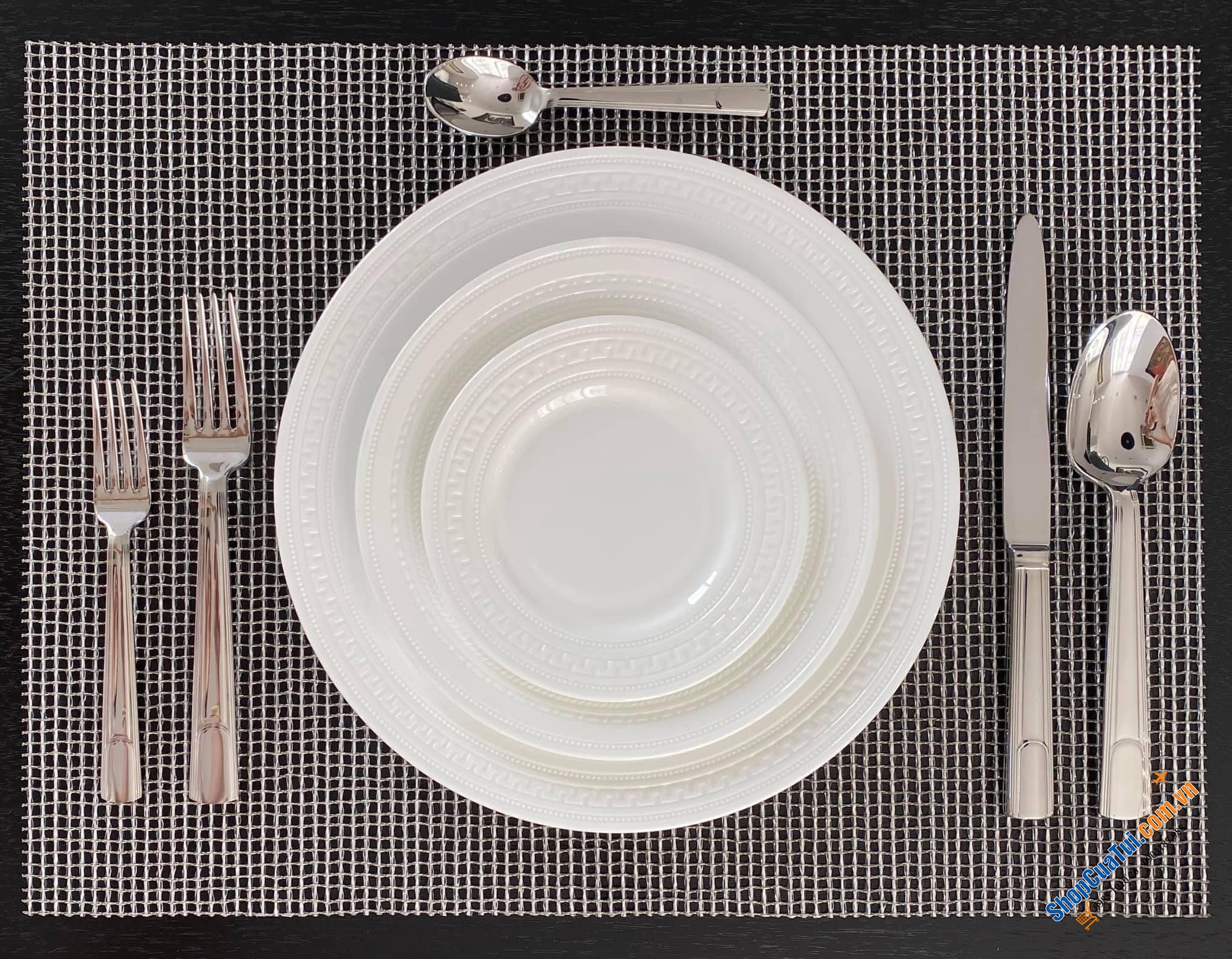 Tấm lót bàn ăn Chilewich Lattice Placemat 48,26 x 35,56cm - Made In USA