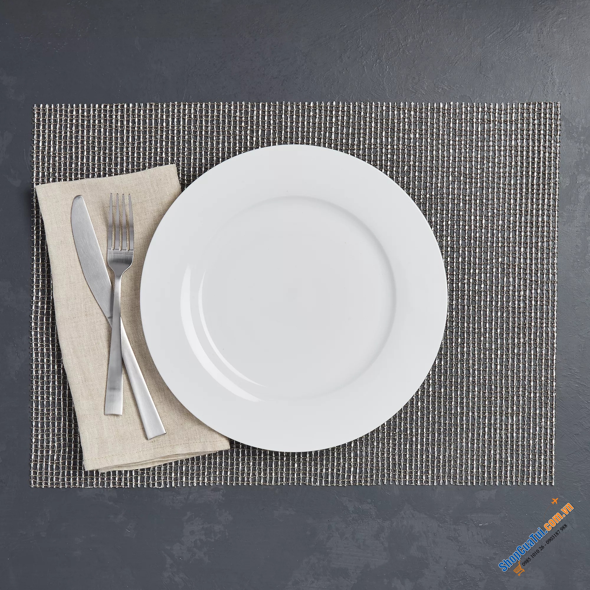 Tấm lót bàn ăn Chilewich Lattice Placemat 48,26 x 35,56cm - Made In USA