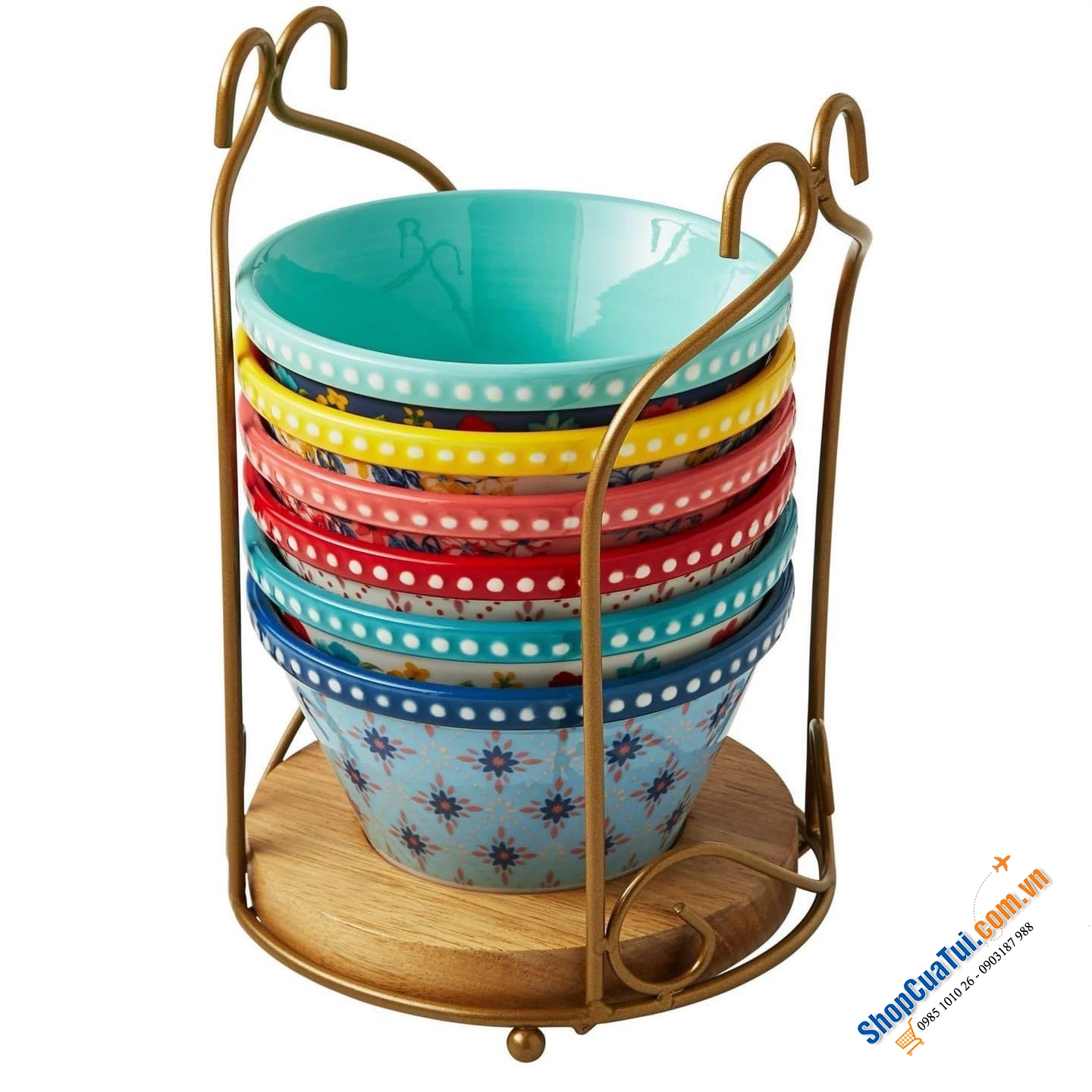 SET 6 BÁT CƠM THE PIONEER WOMAN 11,5cm mang theo nét duyên dáng đồng quê