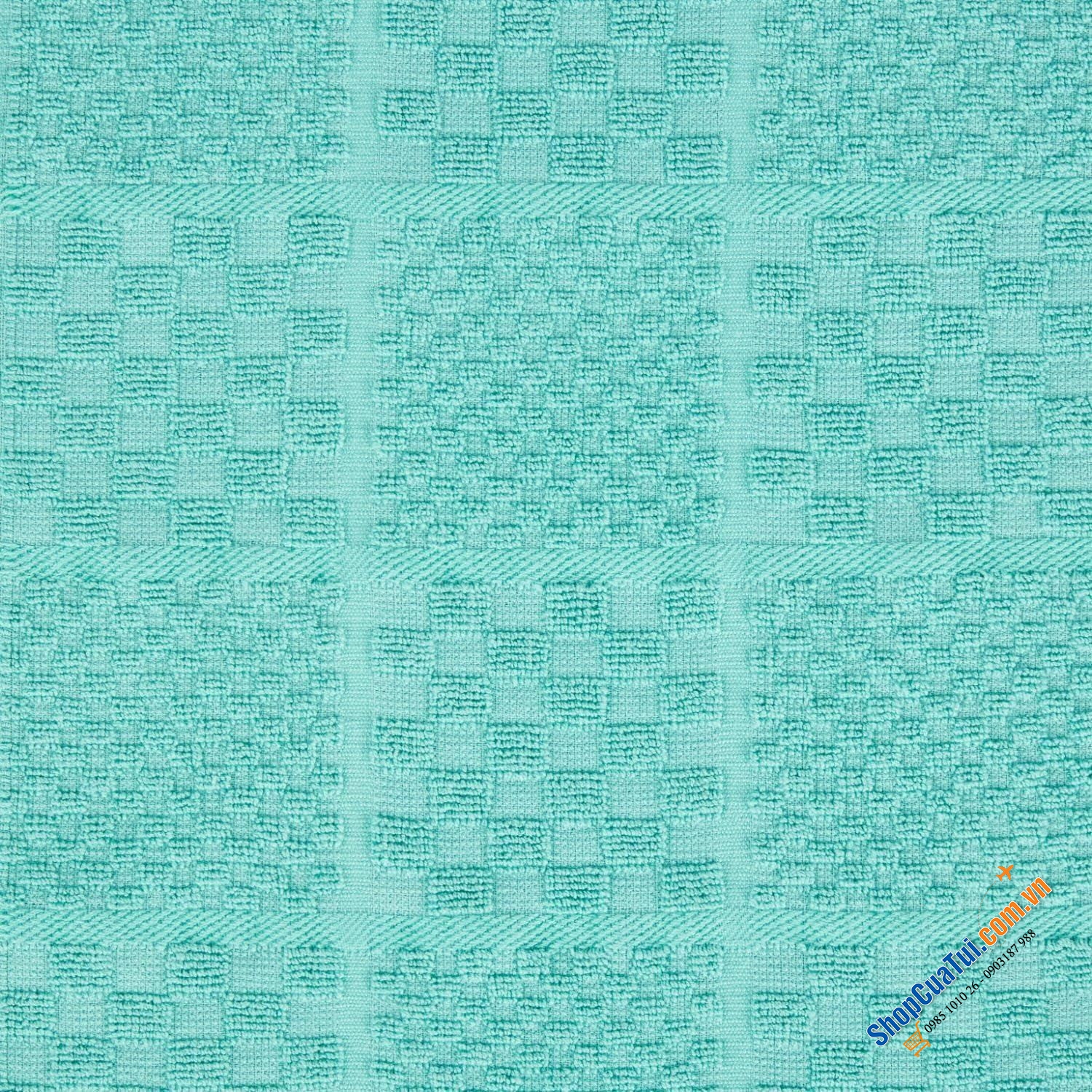 Sét đồ bếp 4 món KitchenAid gồm 02 chiếc khăn lau bếp mềm, 01 tấm lót nồi và 01 găng tay lò nướng màu xanh đẹp