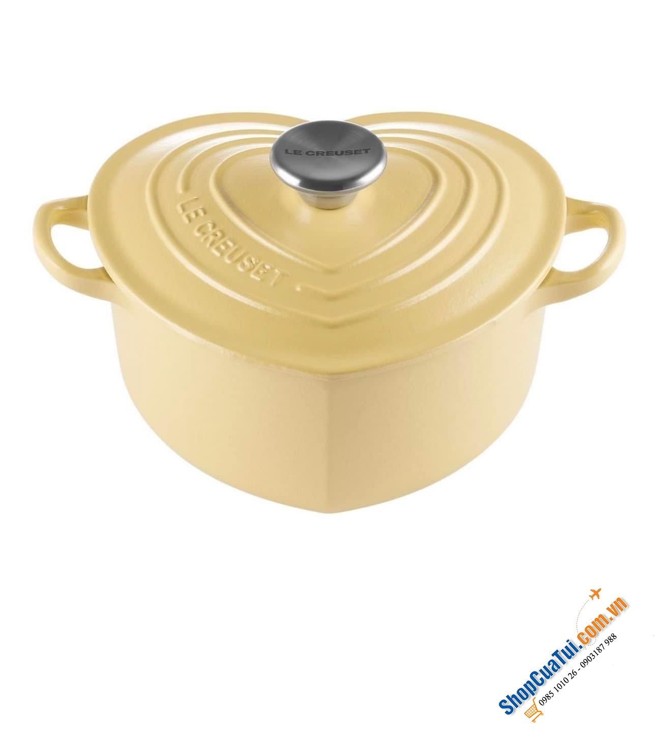 Nồi gang tim vàng Le Creuset 1,9 lit, 25x19x14 cm