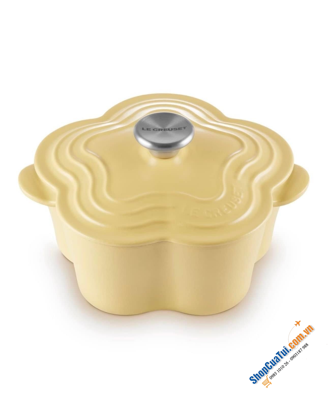 Nồi gang hoa vàng Le Creuset 2 lit, 24x22x14 cm