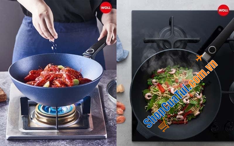 Chảo chống dính sâu lòng Woll Diamond Lite 26 & 30 cm.