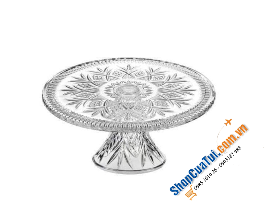 Chân bồng pha lê Dublin size 30cm để bánh ngọt, hoa quả tiện mà đẹp, lễ tết tiệc tùng thì sang hết nấc