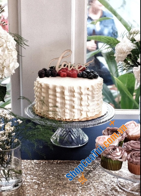 Chân bồng pha lê Dublin size 30cm để bánh ngọt, hoa quả tiện mà đẹp, lễ tết tiệc tùng thì sang hết nấc