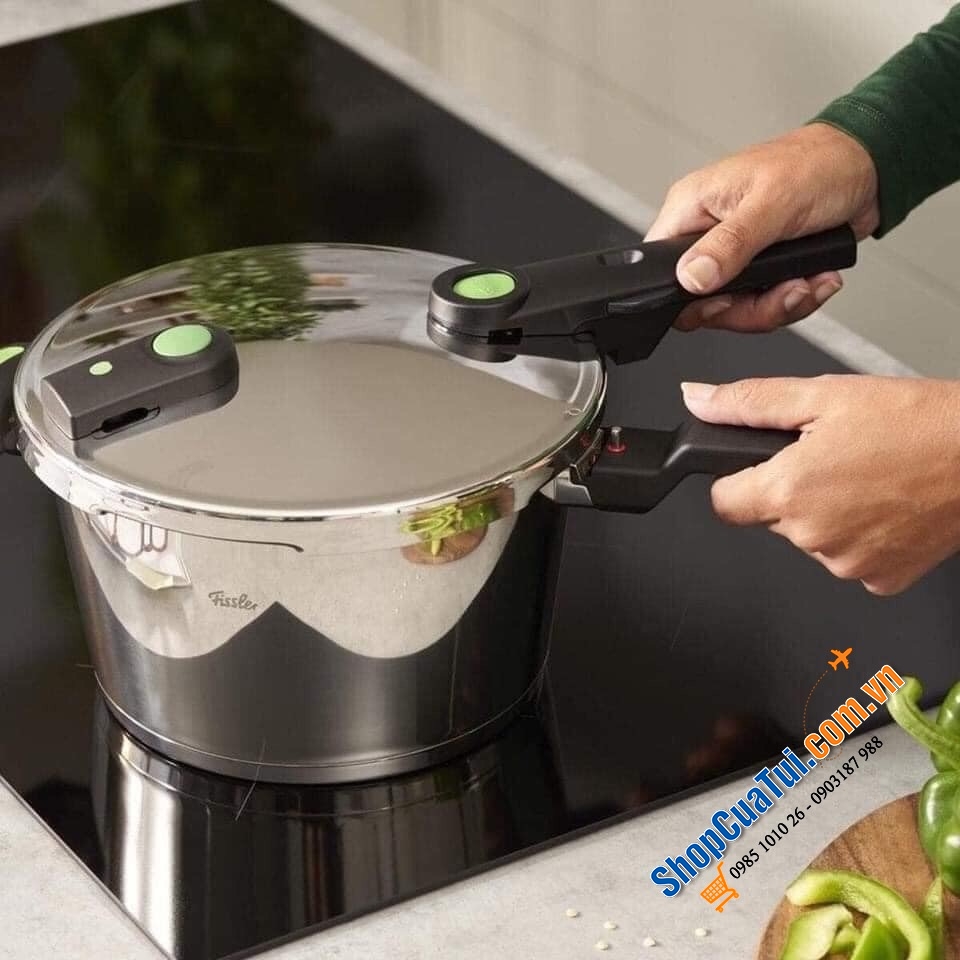 NỒI ÁP SUẤT FISSLER 6L VITAQUICK GREEN - Made in Germany