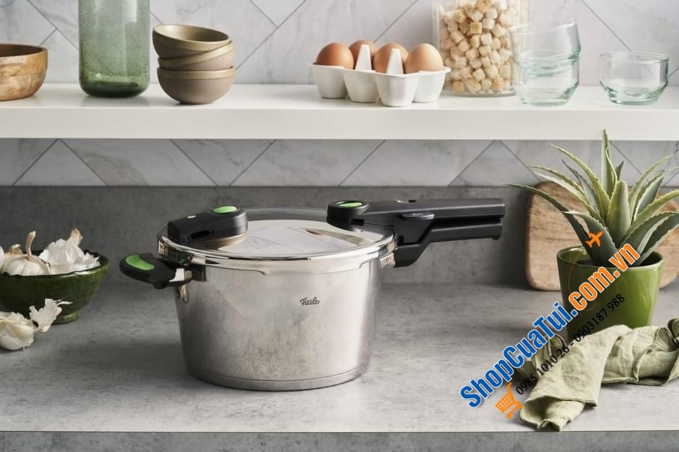 NỒI ÁP SUẤT FISSLER 6L VITAQUICK GREEN - Made in Germany