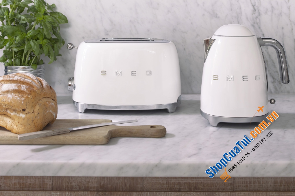 Máy nướng bánh mì SMEG TSF01 - SIÊU PHẨM CHO BỮA SÁNG TIỆN LỢI - MÀU TRẮNG