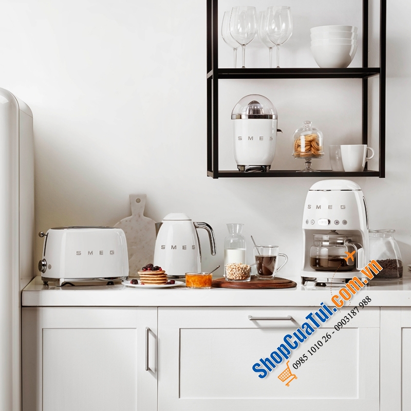 Máy nướng bánh mì SMEG TSF01 - SIÊU PHẨM CHO BỮA SÁNG TIỆN LỢI - MÀU TRẮNG