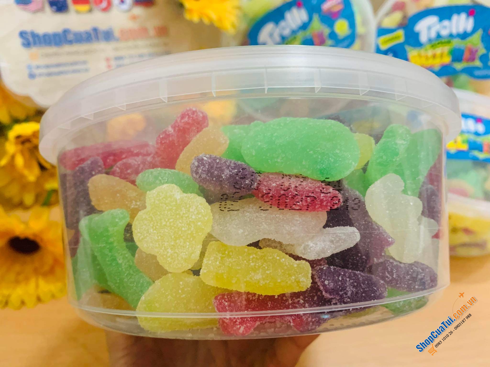 KẸO DẺO TROLLI BIZZL MIX ĐỨC 1KG - kẹo Chíp chíp cho bé