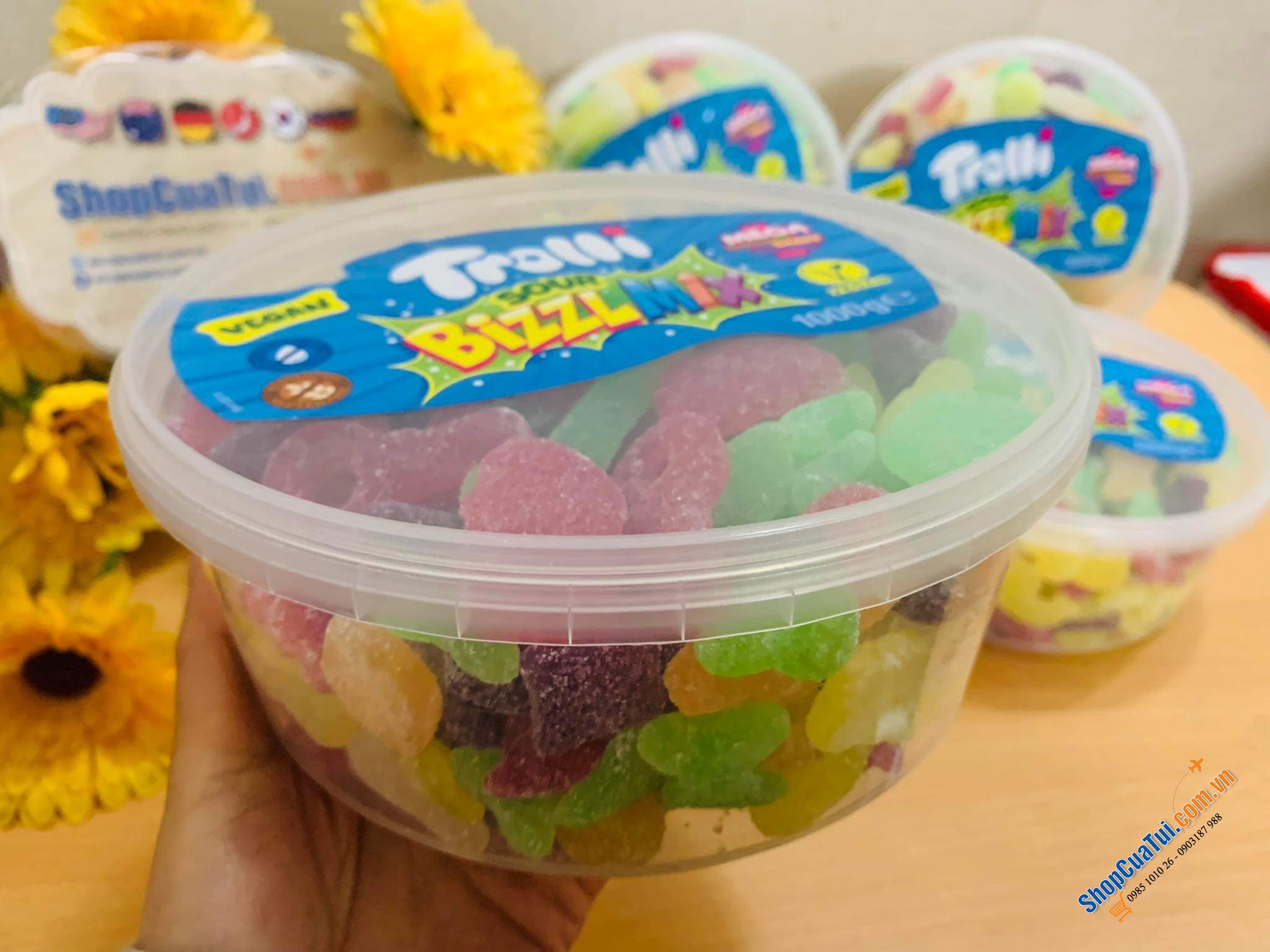 KẸO DẺO TROLLI BIZZL MIX ĐỨC 1KG - kẹo Chíp chíp cho bé