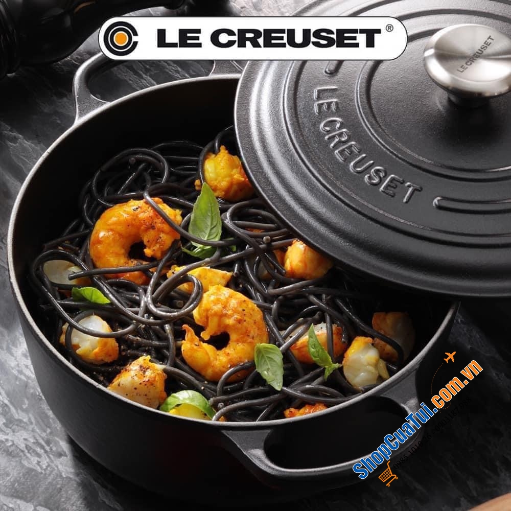 NỒI LE CREUSET ĐEN MATT 22 CM.