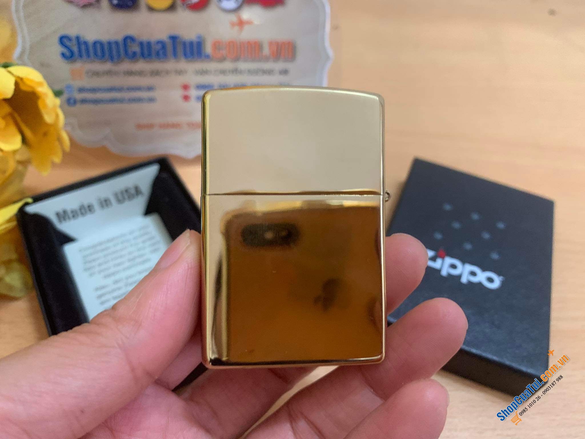 BẬT LỬA ZIPPO RỒNG MẠ VÀNG 18k SANG XỊN - CHÀO ĐÓN NĂM GIÁP THÌN 2024 - Made in USA