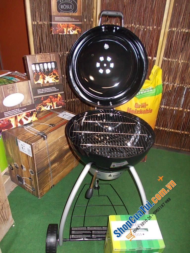 Bếp Nướng than ngoài trời Rösle 25007 No.1 Belly F50 - tiệc nướng ngoài trời không thể thiếu một bếp nướng như này