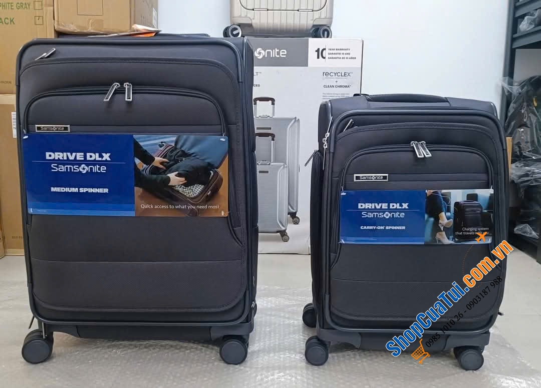Sét 2 Vali vải Samsonite DLx driver 20 và 25 inch - dòng doanh nhân cao cấp siêu bền