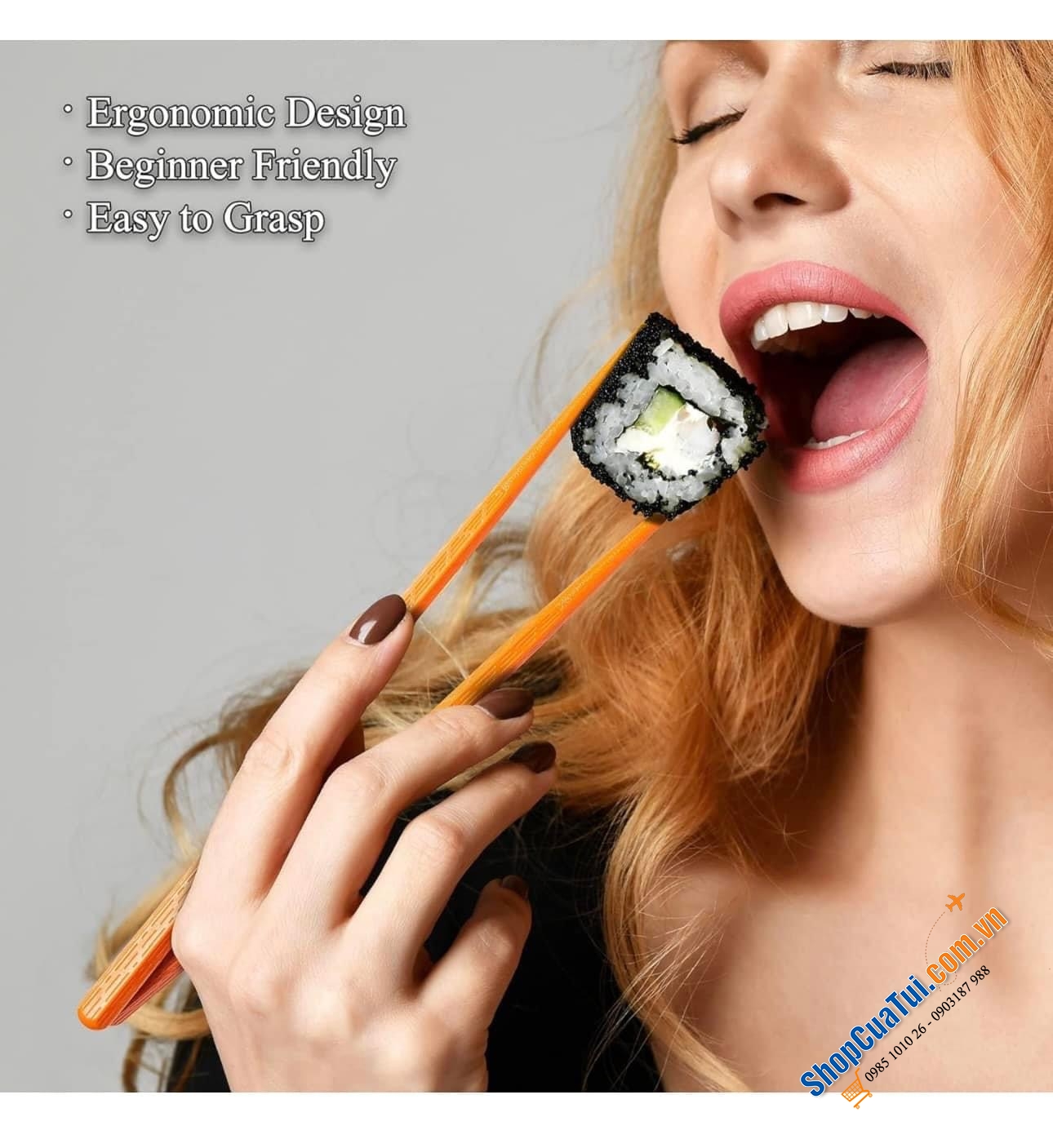 ĐŨA SUPJOYES SẮC MÀU SET 5 ĐÔI bằng nhựa, chất lượng cao, chịu nhiệt, dễ dàng khử trùng, không có vị kim loại