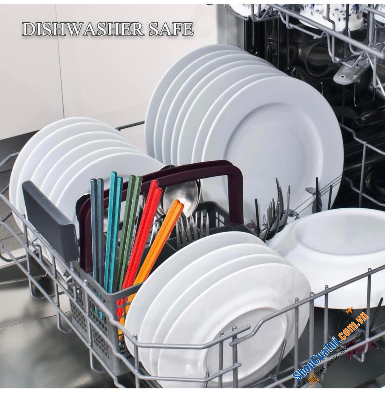 ĐŨA SUPJOYES SẮC MÀU SET 5 ĐÔI bằng nhựa, chất lượng cao, chịu nhiệt, dễ dàng khử trùng, không có vị kim loại