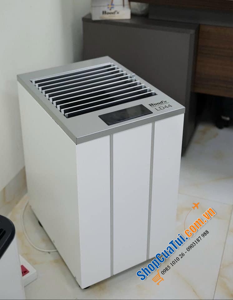 Máy hút ẩm kèm sấy quần áo WOODS LD44 - hút ẩm hiệu quả trong không gian có diện tích lên đến 140 m²