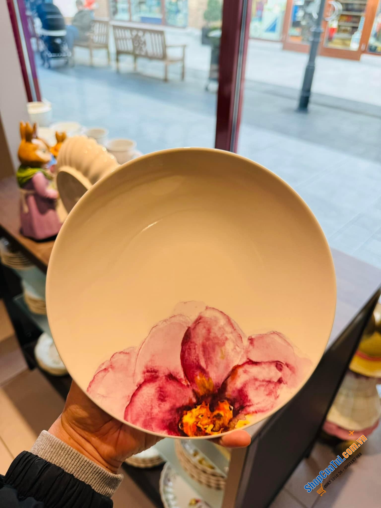 SET ĐÔI ĐĨA PHẲNG ĂN SÁNG VILLEROY BOCH ROSE GARDEN 21 CM - MADE IN GERMANY