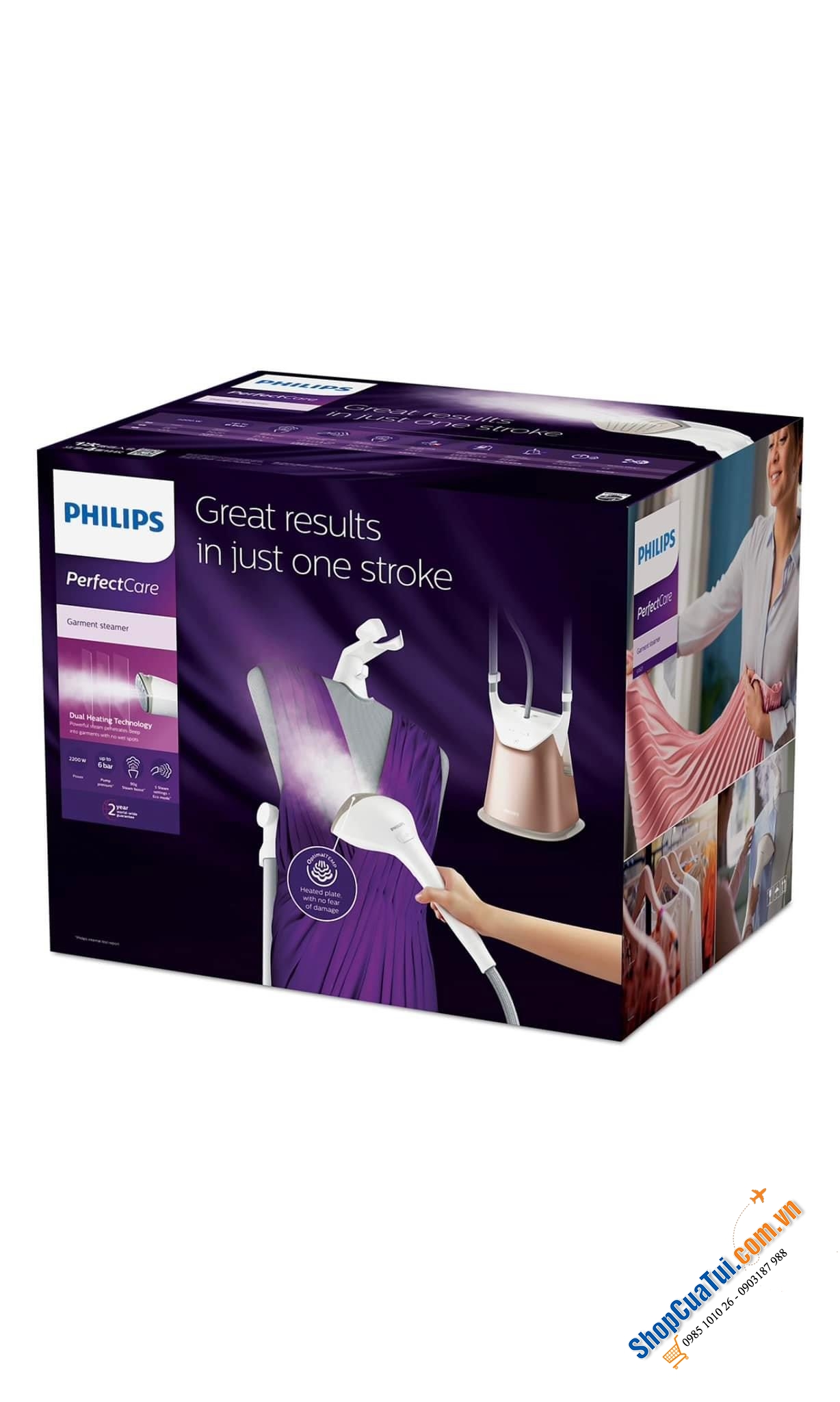 Bàn là cây Philips ProTouch GC627 - một cuộc cách mạng trong việc chăm sóc quần áo tại nhà - 2200W