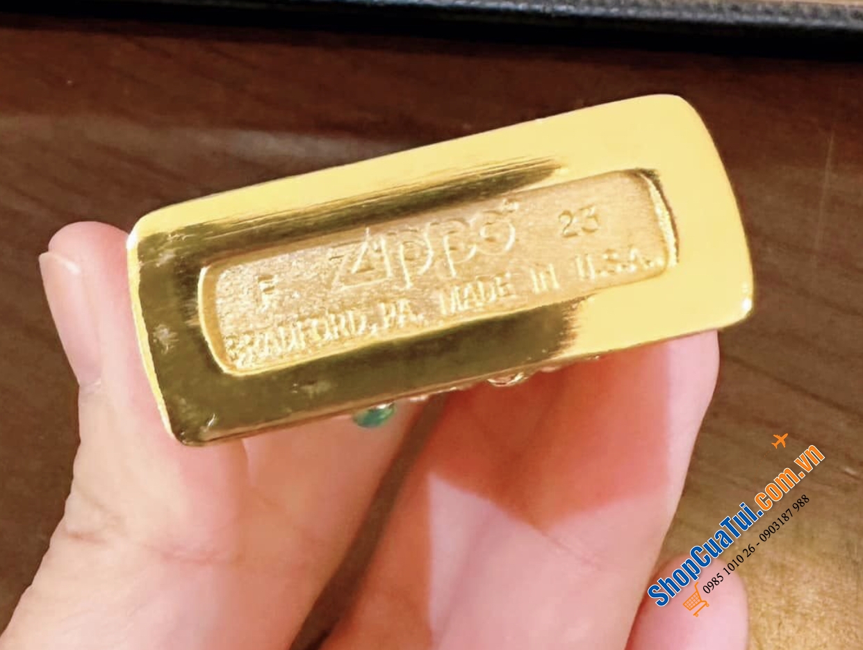 Bật lửa Zippo Mèo Thần Tài Dạ Quang, phát sáng giữa đêm tối - Made in USA - Vỏ hộp sang chảnh