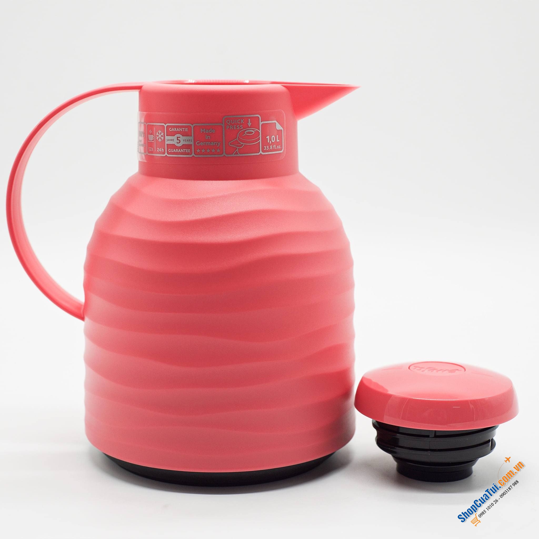 BÌNH GIỮ NHIỆT EMSA SAMBA WAVE 1L MADE IN GERMANY.