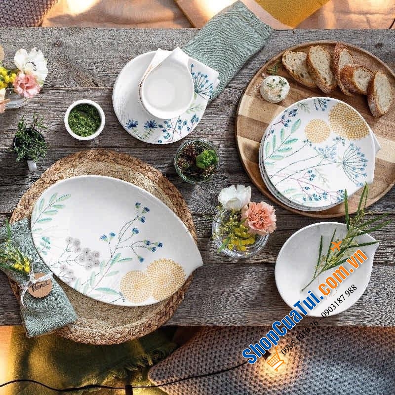 ĐĨA OVAL VILLEROY BOCH FLOW COUTURE 36 CM - Made in Germany.