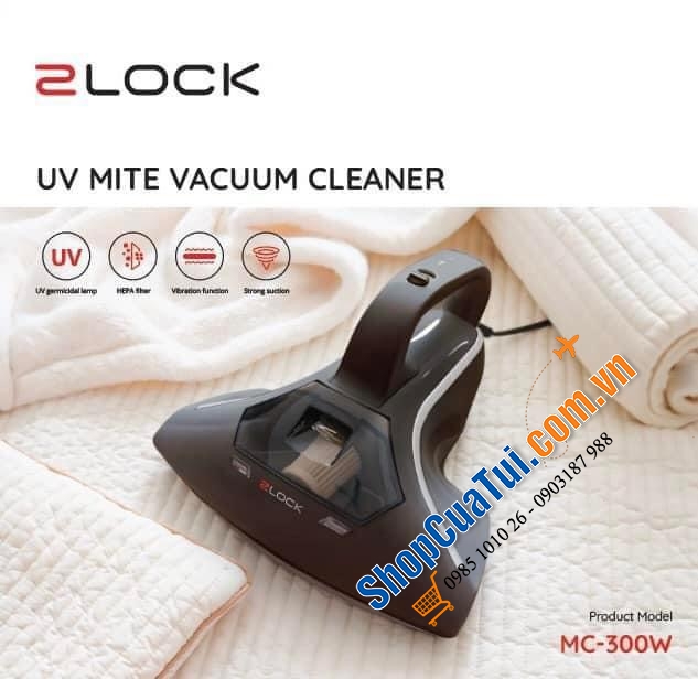 Hút đệm 2Lock Korea hút cực sạch, khử trùng bằng tia UV