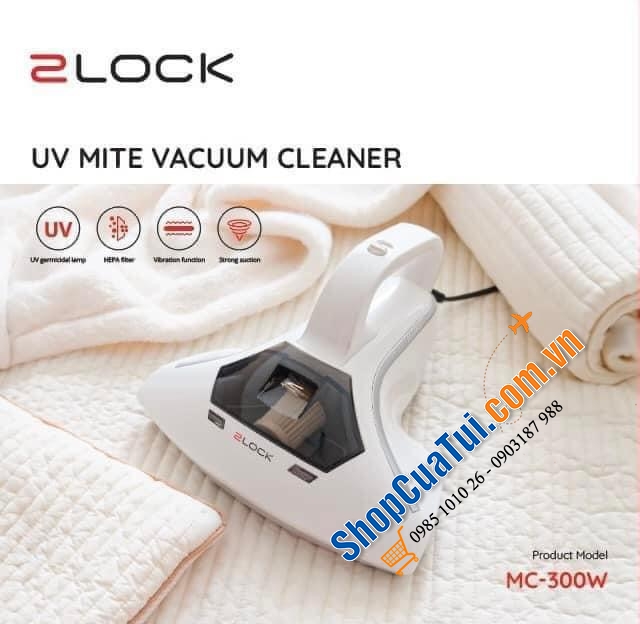 Hút đệm 2Lock Korea hút cực sạch, khử trùng bằng tia UV