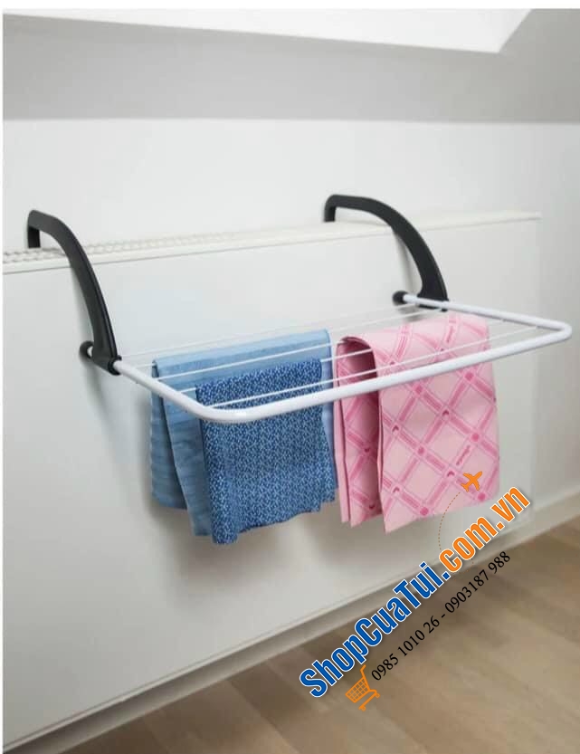 Giá phơi quần áo mini gấp gọn VILEDA - made in Italy cực kỳ hữu ích
