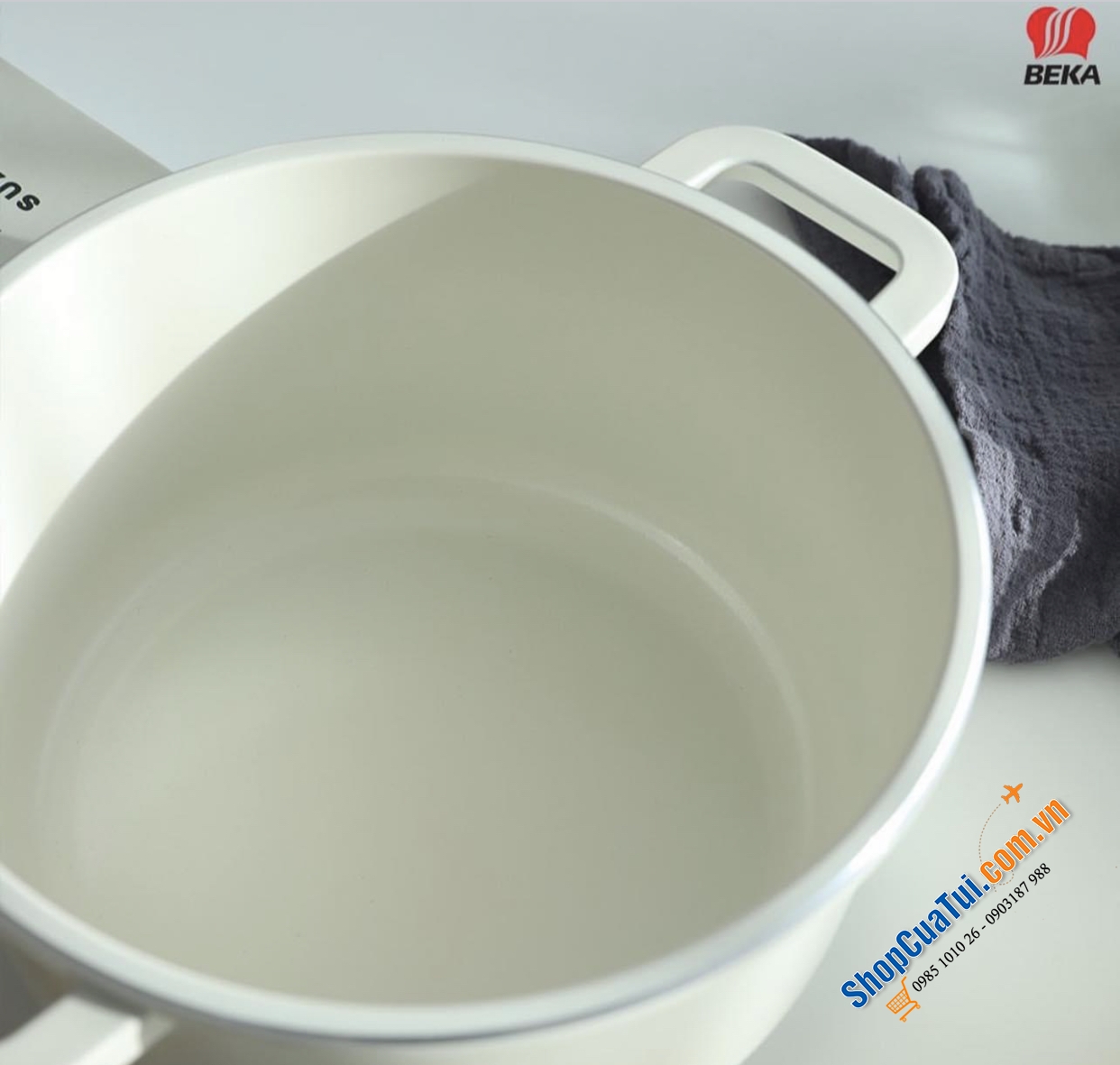 Set nồi BEKA Blanc đẹp và chất lượng gồm 4 nồi 1 chảo