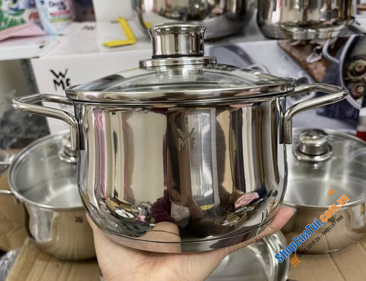 Bộ nồi WMF Diadem Plus 6 món 5 nồi 1 chảo - Chuẩn sang trọng, thanh lịch